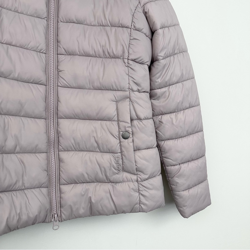 Barbour Shaw Quilted Puffer Jacket Hooded Lightweight Coat - Picture 2 of 15